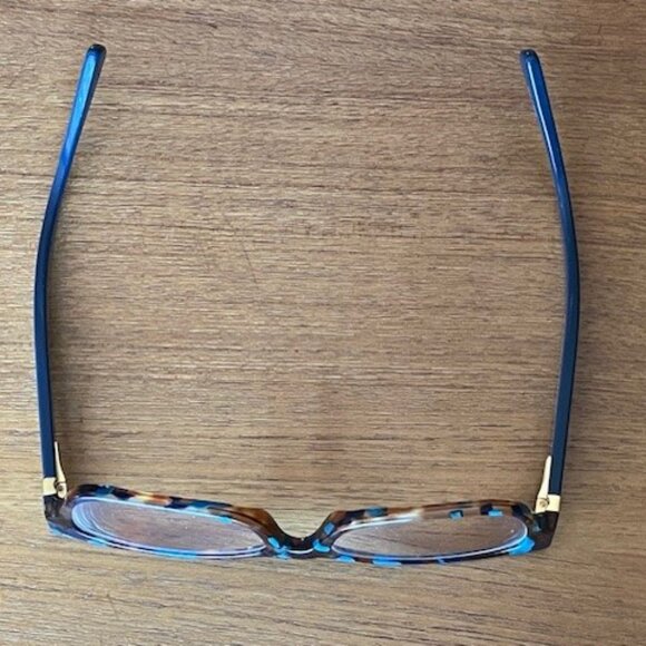 COACH EYEGLASSES FRAMES HC 6078 5337 Teal Confetti 52[]16 + CASE/Cloth LIKE NEW - Picture 6 of 16